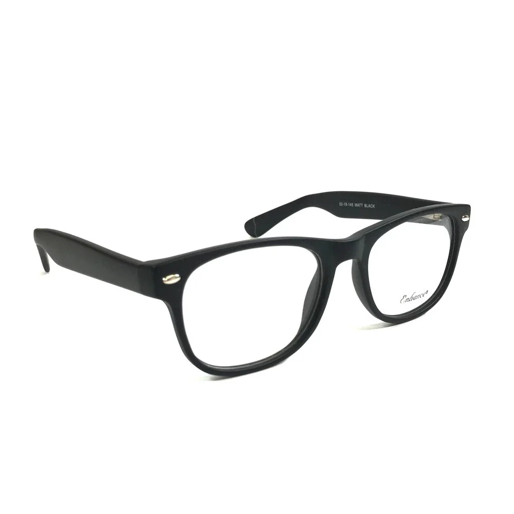 Enhance Eyeglasses Frames 3982 MATT BLACK Square Full Rim 52-18-145